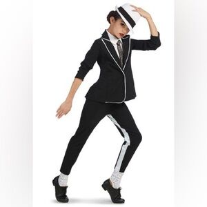 Weissman Smooth Criminal AM teen/adult costume dance halloween suit tie mj